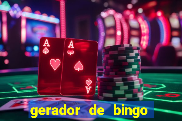 gerador de bingo de palavras